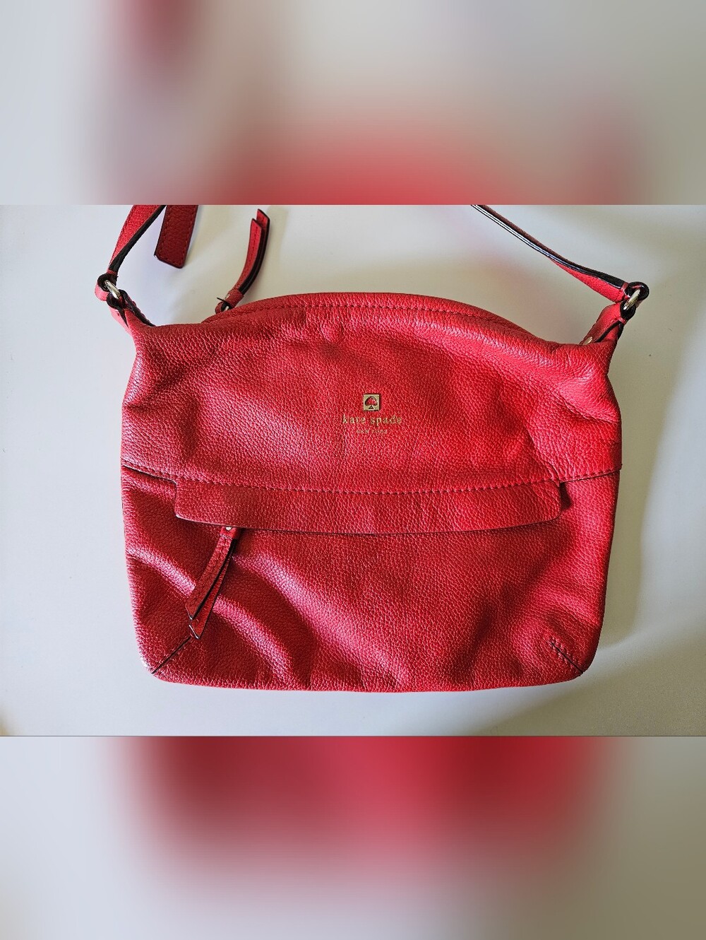 Kate Spade Red Leather Shoulder Bag